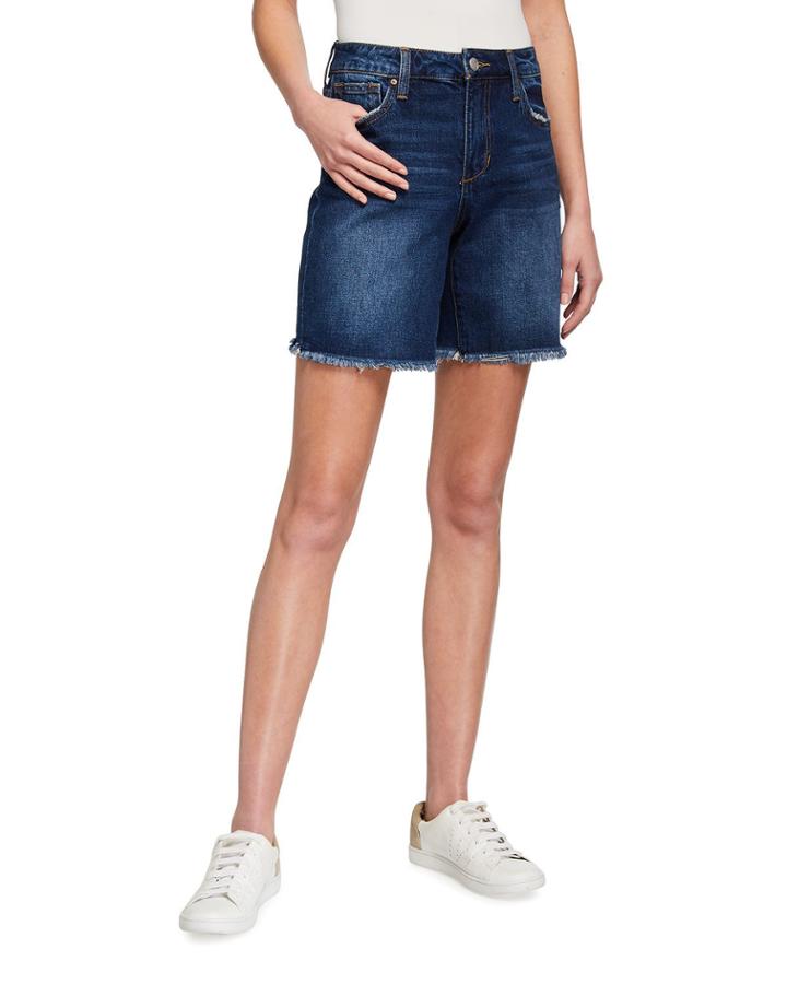 Bermuda Frayed Denim