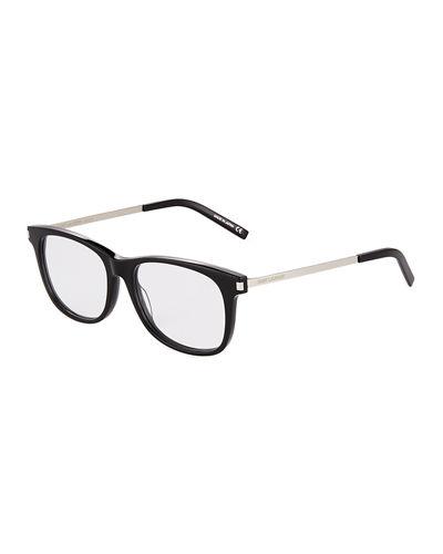 Square Acetate And Metal Optical Glasses