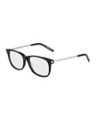 Square Acetate And Metal Optical Glasses