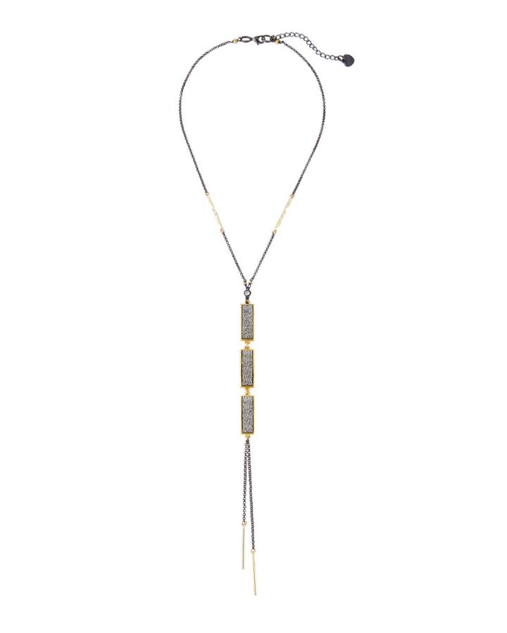 Druzy Y-drop Necklace