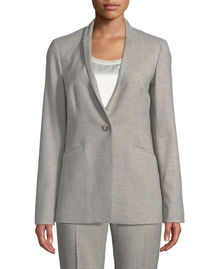 Darcy One-button Stardust Wool