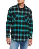 Men's Faded Check