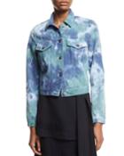 Tie-dye Denim Jacket