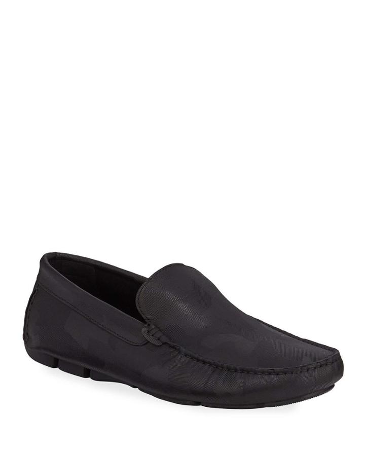 Men's Theme Textured Leather Drivers