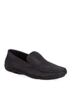 Men's Theme Textured Leather Drivers