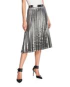 Silver-shine Pleated