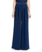 Wide-leg Double-face Georgette
