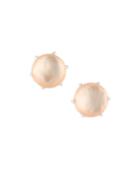 Wonderland Medium Round Stud Earrings, Blush