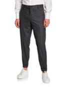 Men's Traditional Fit Wool Trousers
