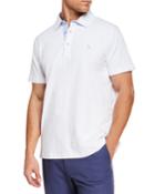 Men's Contrast-placket Short-sleeve Polo