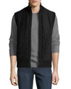 Men's Quilted Zip-front Vest