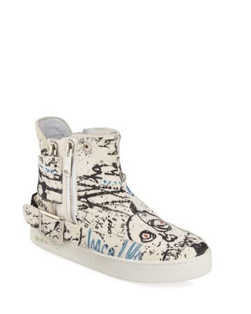 Men's Insanity Art High-top Leather