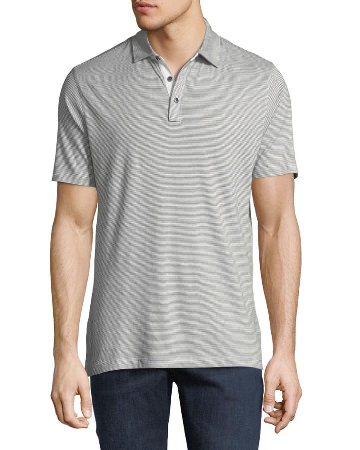 Men's Clermont Striped Jersey Polo