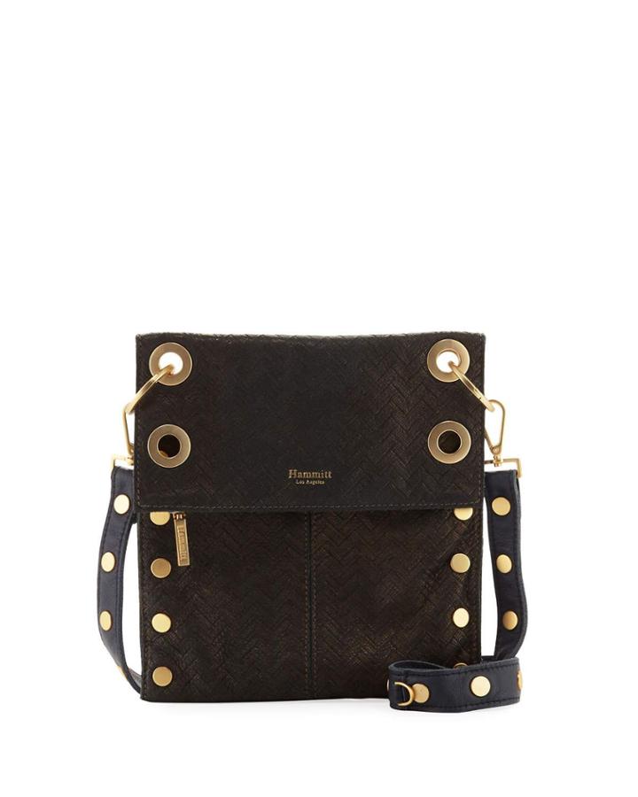 Lsm Reversible Chevron Shoulder Bag, Black