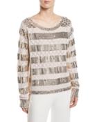 Melita Sequin-stripe