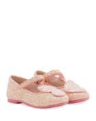 Butterfly Embroidered Chunky Glitter Flats, Baby/toddler