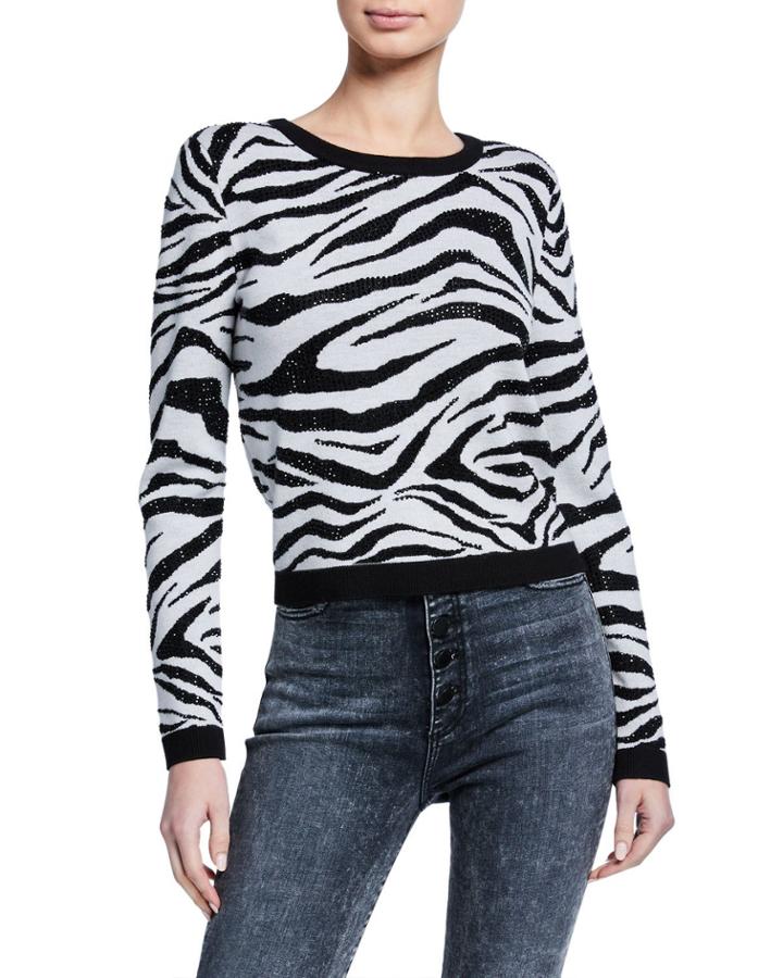Connie Embellished Zebra