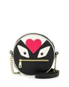 Betsey Johnson Monster Love Faux-leather Canteen Bag, Black, Women's