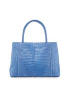 Nancy Gonzalez Small Sectional Crocodile Tote Bag, Blue, Women's