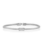 Diamond Hourglass-bead Bangle
