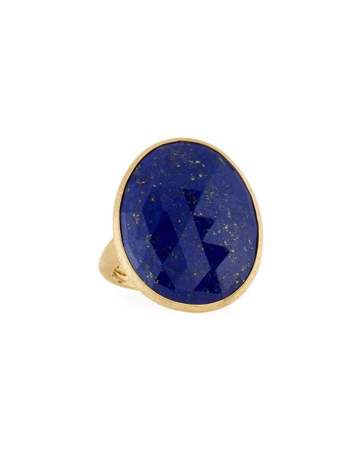 18k Small Lapis Ring,