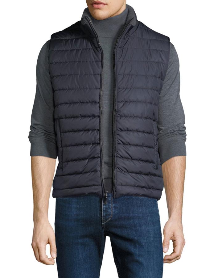 Men's Zip-front Puffer Vest