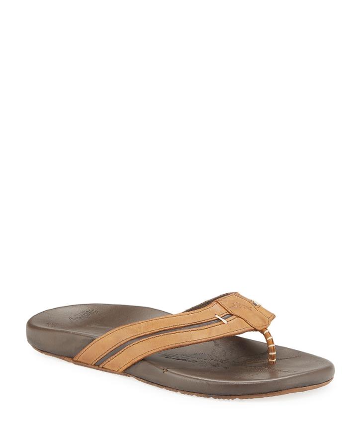 Men's Mackinal Leather Thong