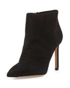 Chara Suede Ankle Boot, Black