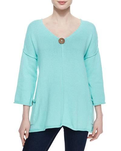 Sunrise Double-knit Tunic W/ Jersey Pockets,