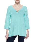Sunrise Double-knit Tunic W/ Jersey Pockets,
