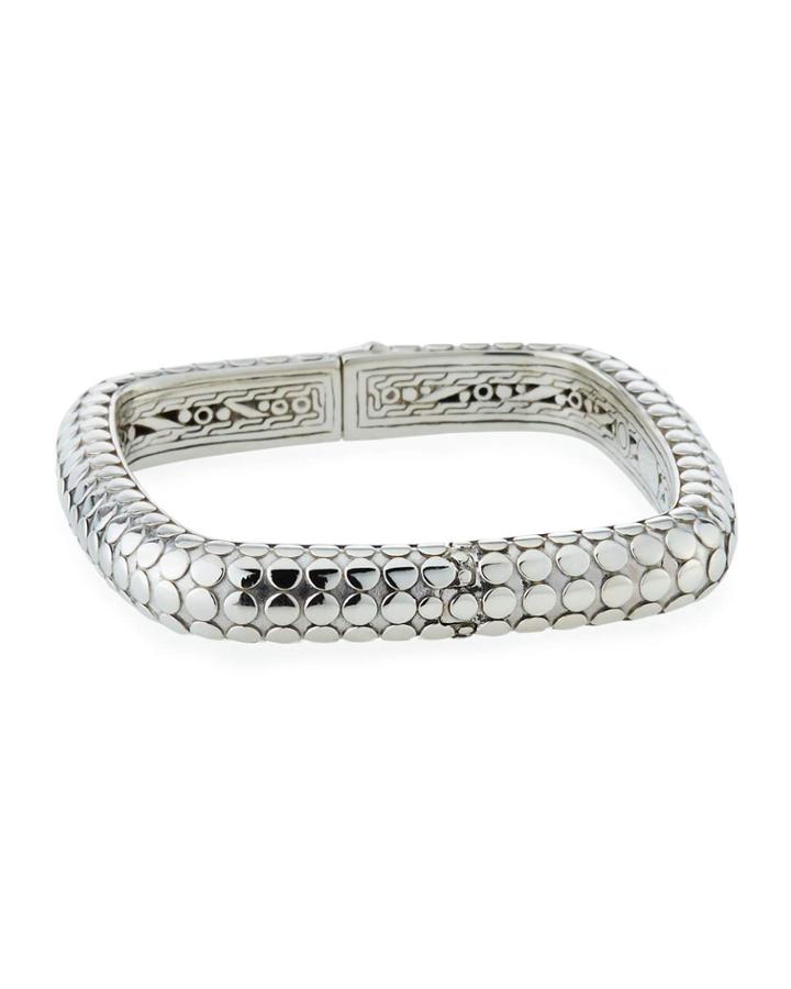 Dot Hinged Square Bangle,