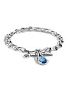 Bamboo Blue Topaz Bracelet,