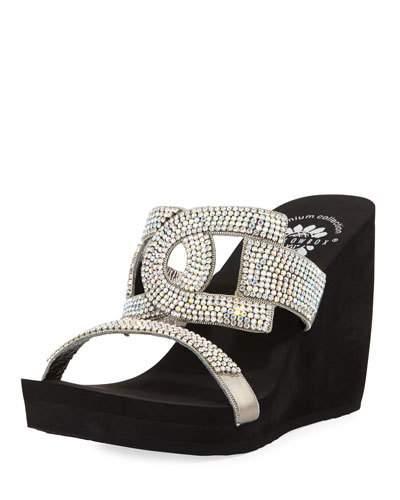 P-glaston Embellished Wedge