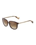Round Tortoiseshell Acetate/metal