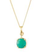 Green Onyx Pendant Necklace