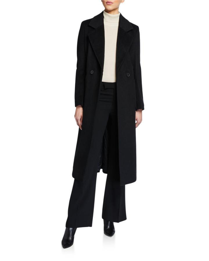 Maxi Wool-blend Double-breasted Coat