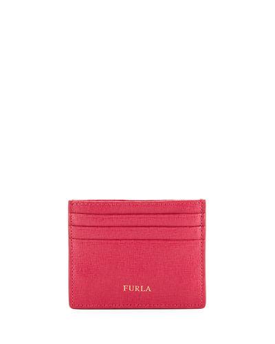 Saffiano Flat Card Case