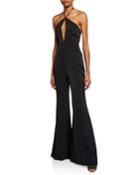 Naila Wide-leg Halter Jumpsuit