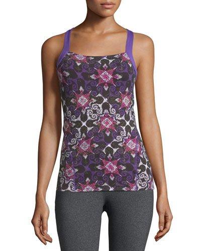 Starburst Striped Knotted Tank