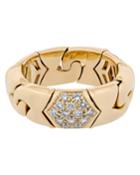 18k Yellow Gold Diamond Ring,