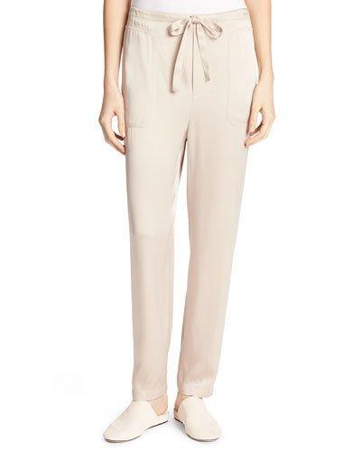 Drawstring-waist Relaxed-leg Pants
