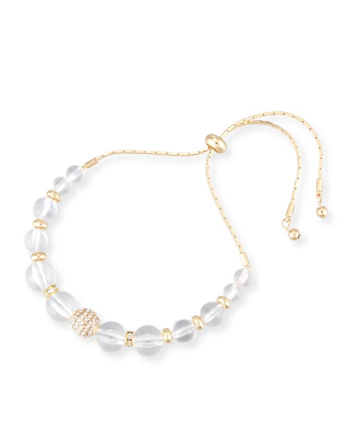 Lucite&reg; & Crystal Pull-tie Bracelet