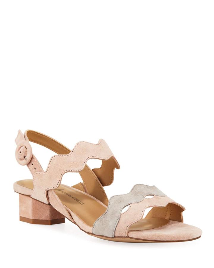Huggy Scalloped Suede City
