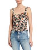 Kamea Floral-print Bow Tank