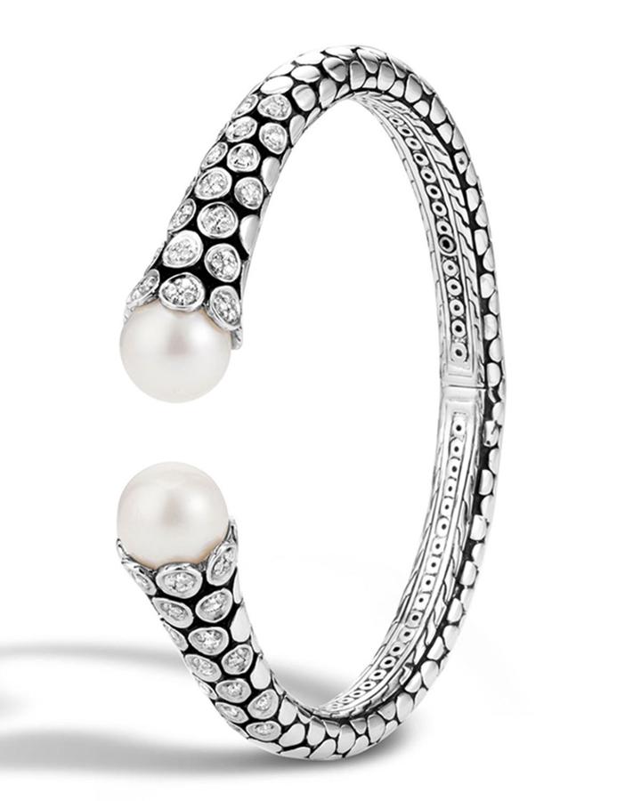 Dot Pearl & Diamond Kick Cuff,