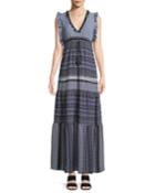Geometric-print Ruffle