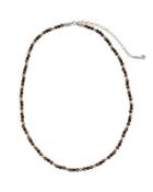 Men's Classic Chain Onyx & Tiger's Eye Beaded Necklace