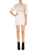 Adelaide Short-sleeve Checked Organza