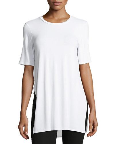 Long & Lean Side-slit Tunic Tee
