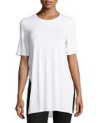 Long & Lean Side-slit Tunic Tee